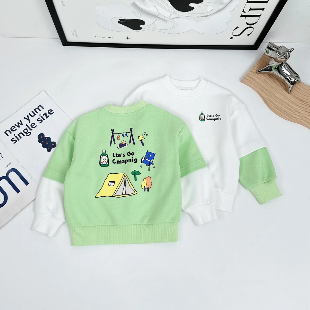 儿童卫衣长袖2025新款春装男童春秋上衣潮 BDC25630 悠悠童话童装