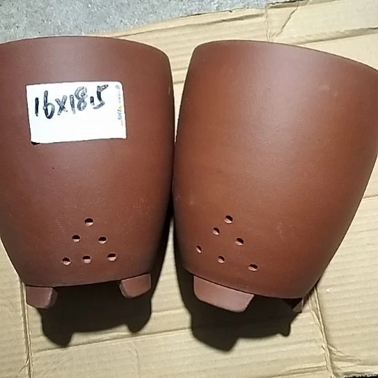 紫砂红泥三角两个