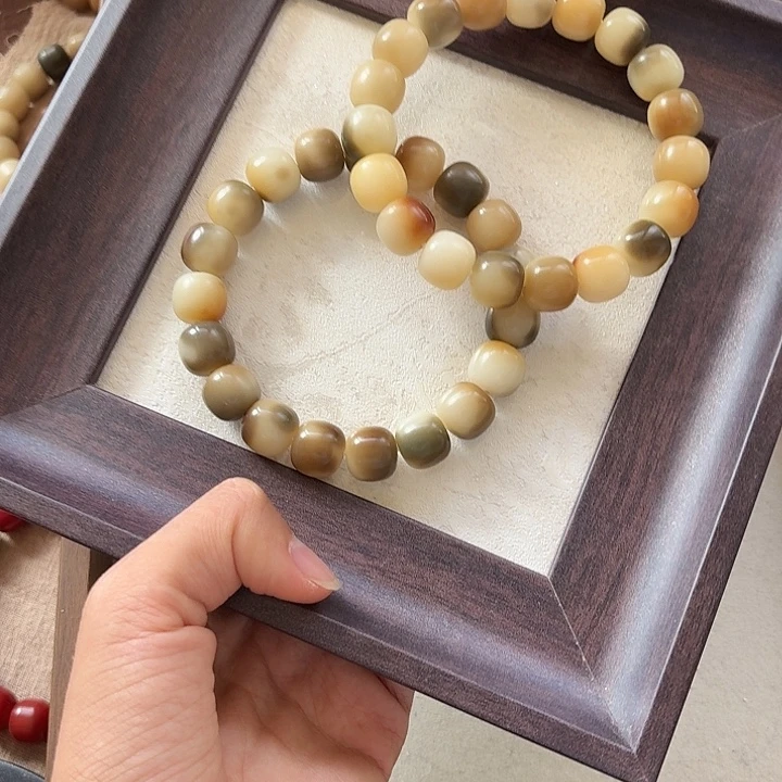 手串菩提根/象牙果卡13手工干磨桶珠