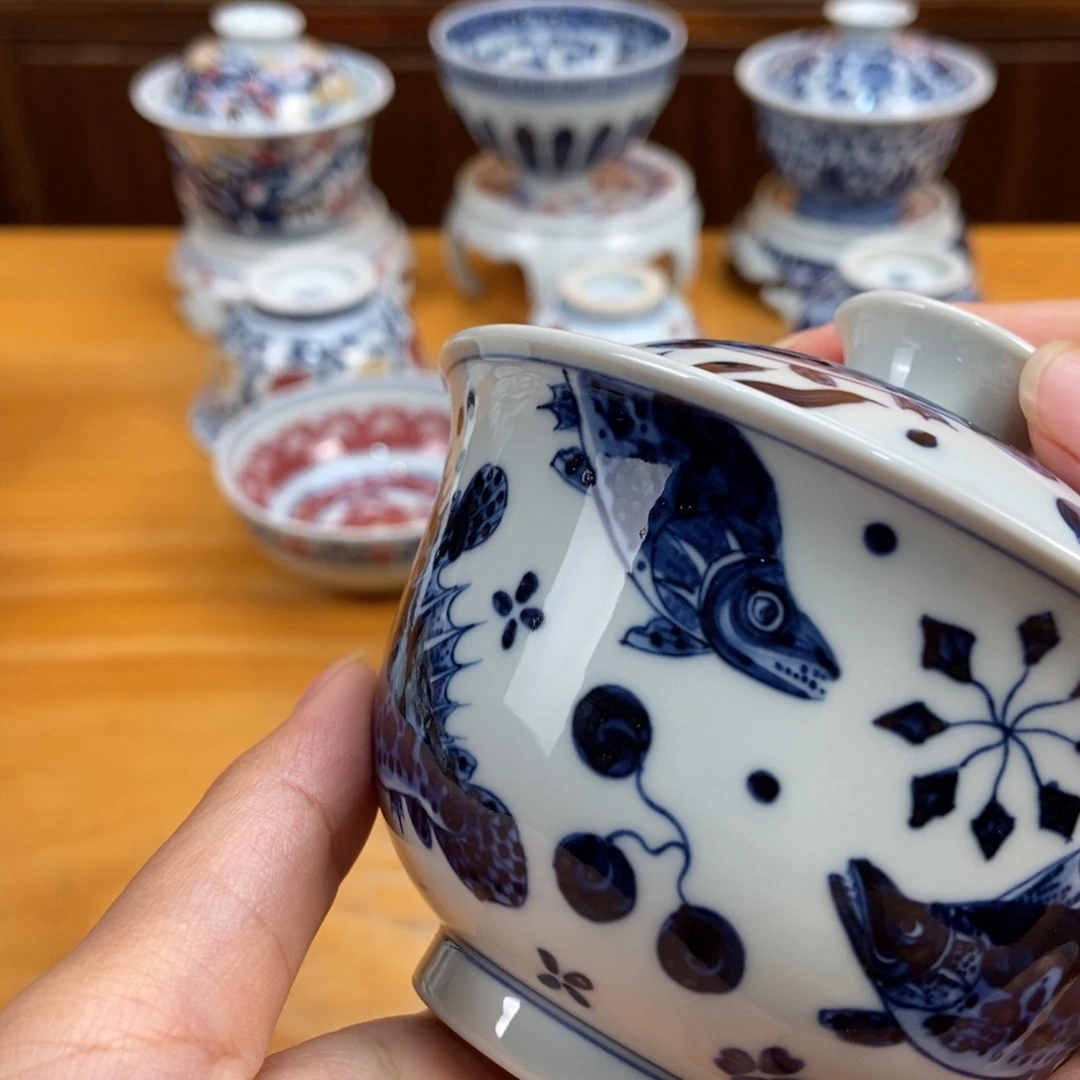手绘现代茶具非古董