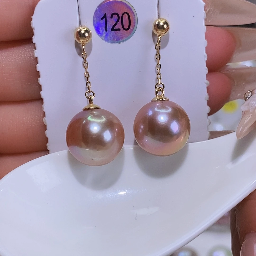 淡水珍珠耳饰银S925镶嵌J****妈