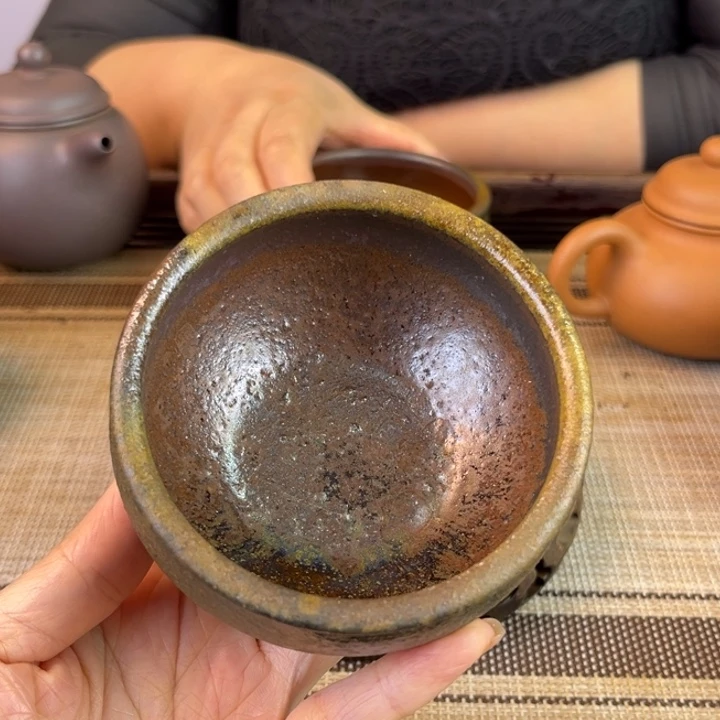 紫砂茶壶底槽清柴烧100cc