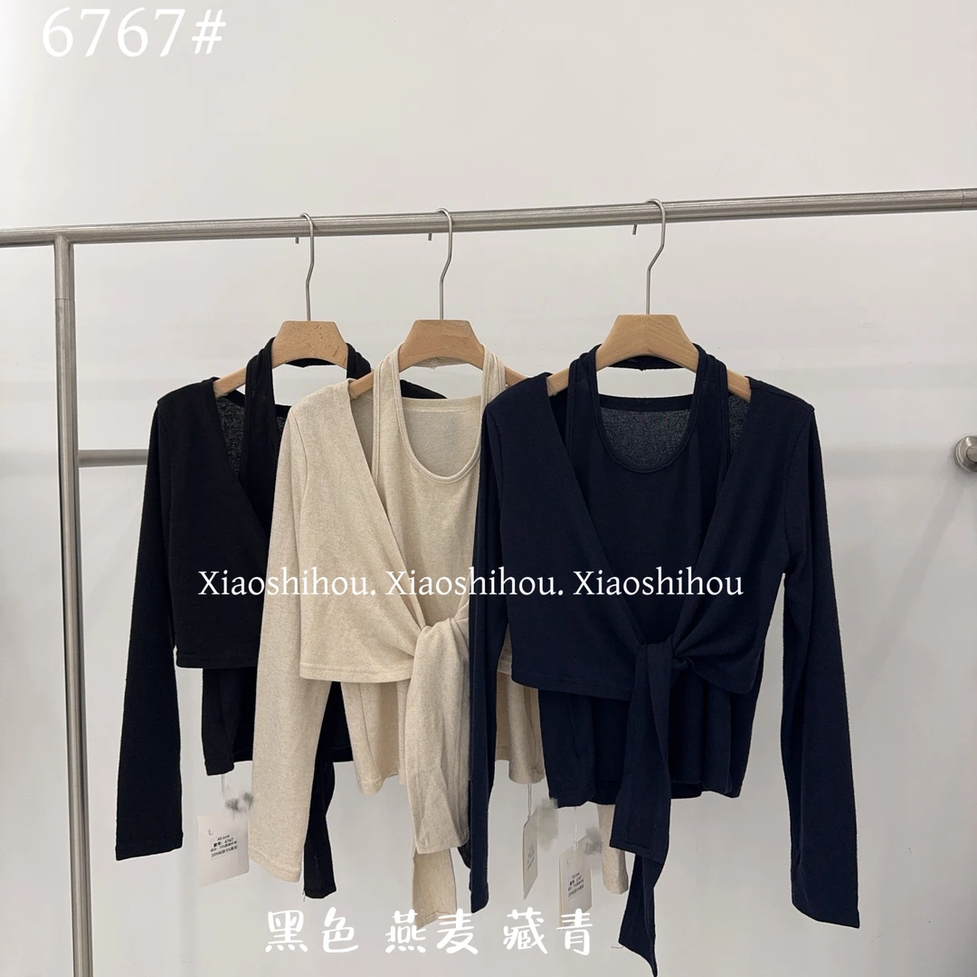 小时候女装店挂勃假两件长袖6767