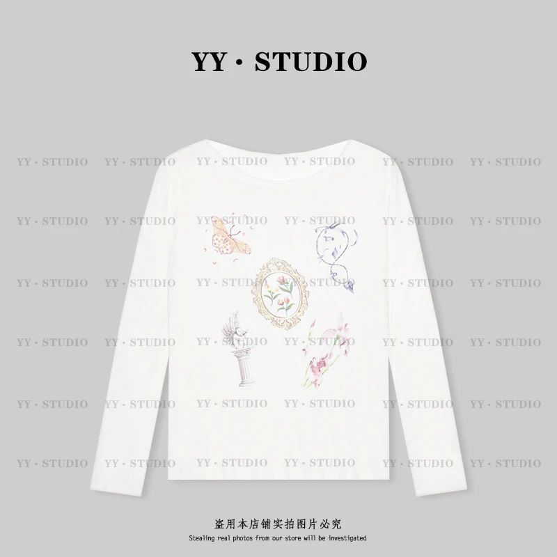 【YANYAN】春季新款百搭漫画长袖针织YY-7691