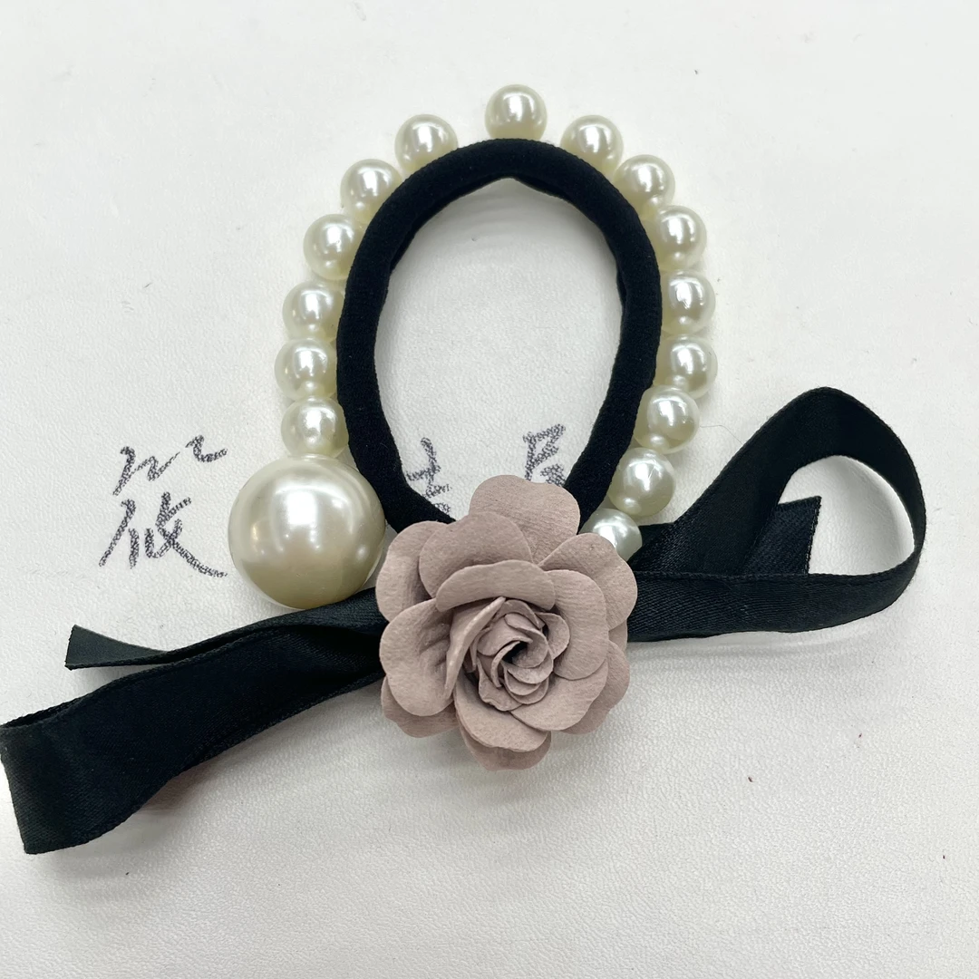 花朵珠珠发圈Q123 FS