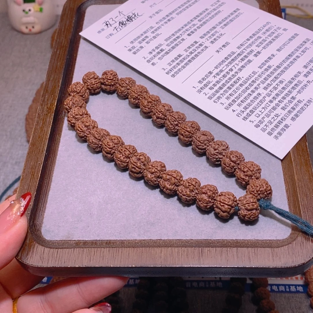 金刚菩提手串改****?081方墩梅花单圈12.8