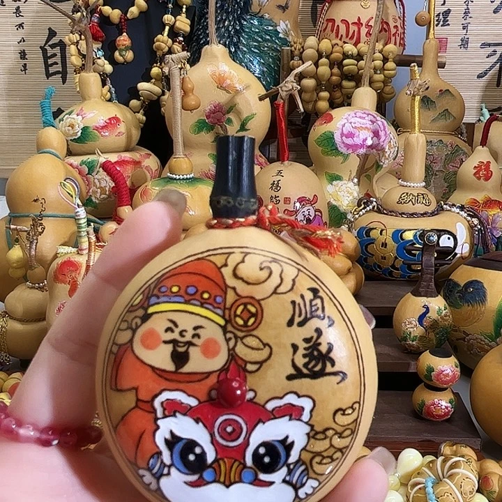M***E木质类非遗磨刻葫芦