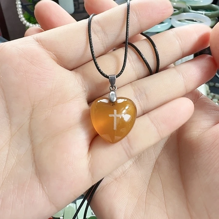 玛瑙/玉髓颈饰银S925镶嵌