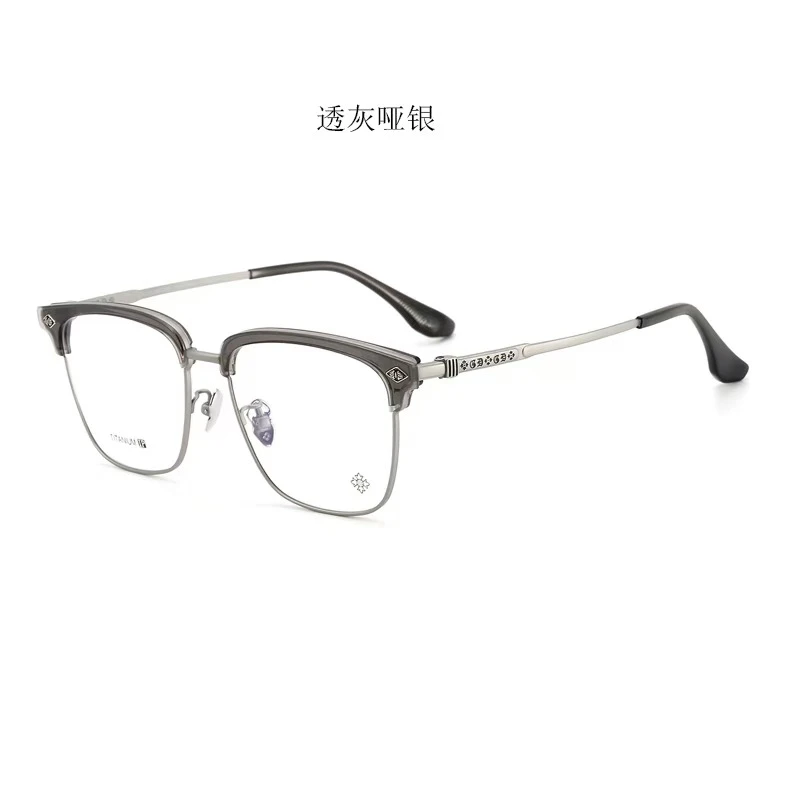 【大有可为】克罗板材夹心纯钛梵文大框眉毛时尚潮流防蓝光