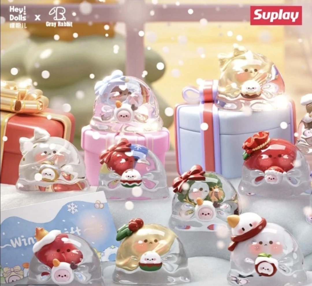 （直播拆）水波蛋冬日礼物迷你系列盲袋可爱萌粒潮玩手办