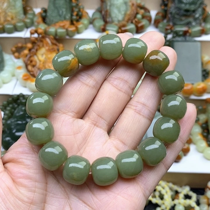 手串未镶嵌透闪石质玉啊*