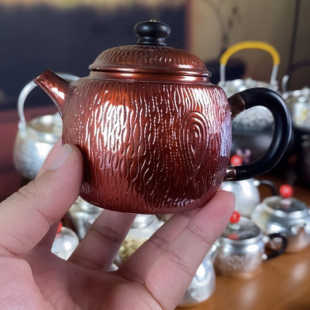 手工制作紫铜壶工艺