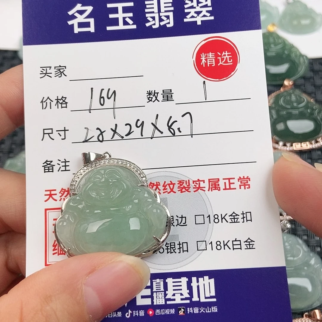 翡翠银S925镶嵌颈饰