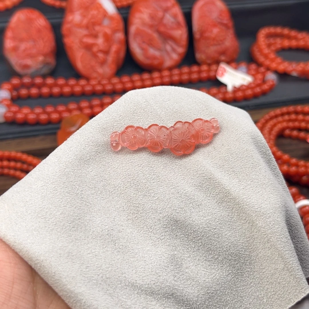 南红玛瑙未镶嵌手链