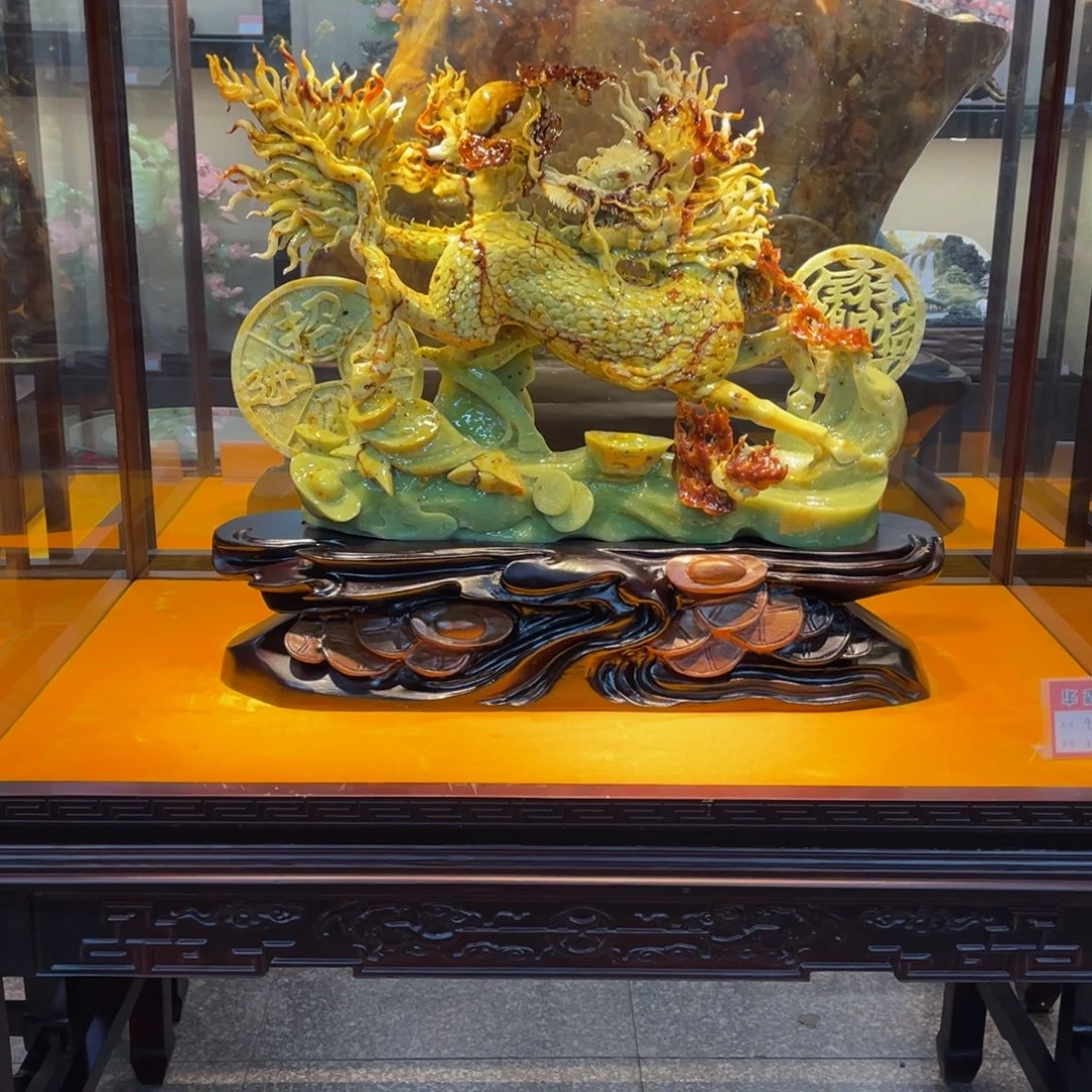 蛇纹石玉未镶嵌摆件