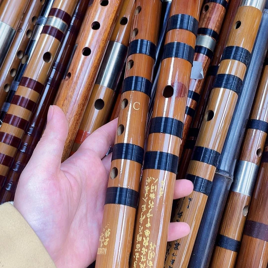 苦竹白铜双插黑牛角c调