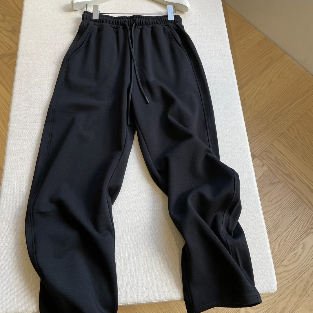 "裤王"秋冬松紧腰抽绳加绒香蕉卫裤