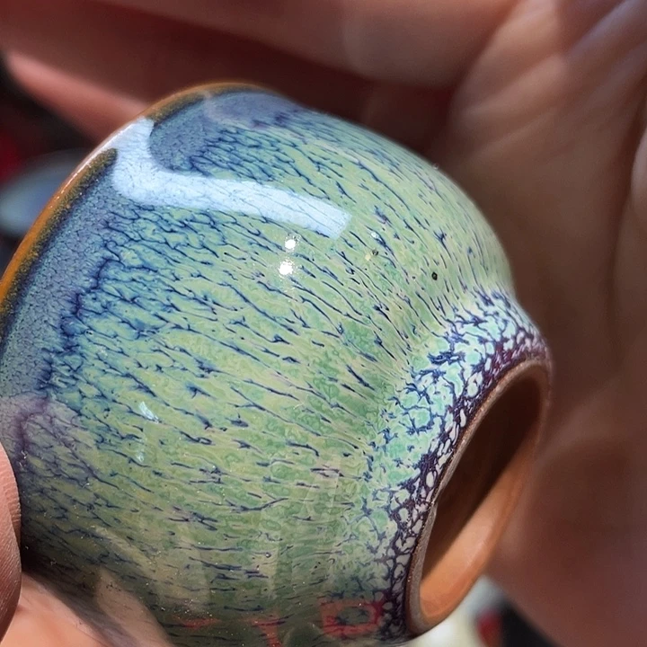 瓷器建盏窑变茶碗