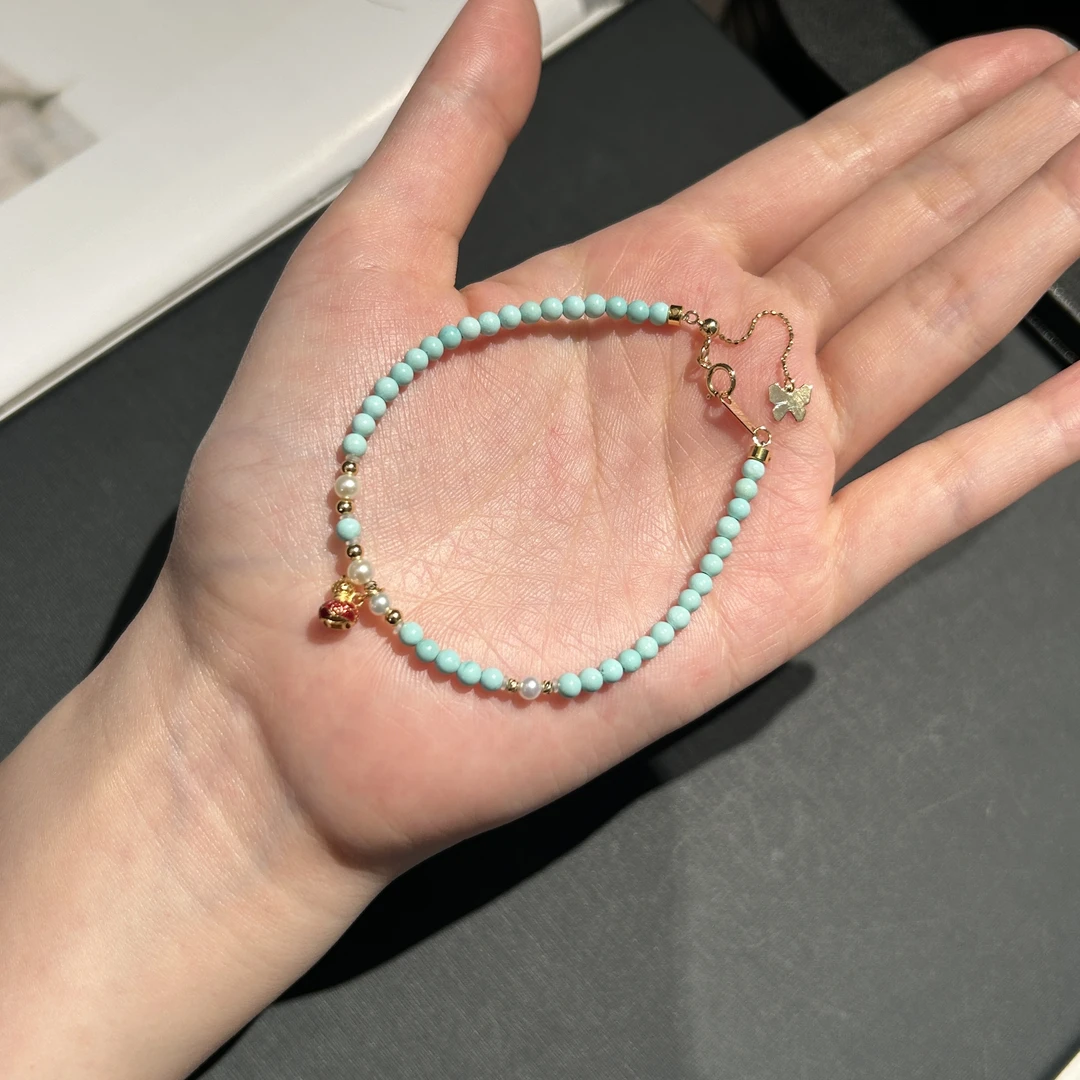 18K金 绿松石手链 239626