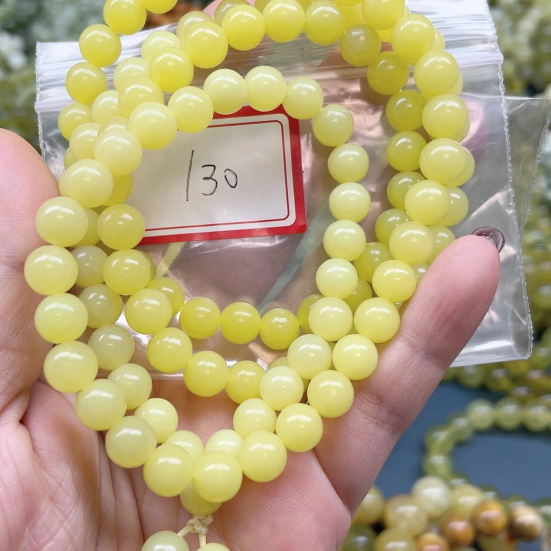 未镶嵌蛇纹石玉手链