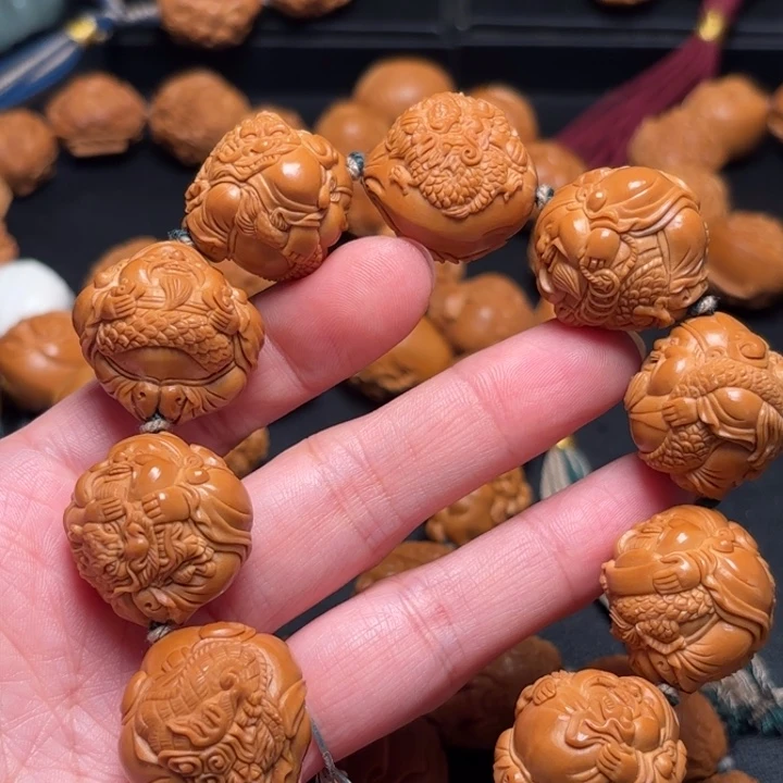 涛***旧手串/手链橄榄核手串