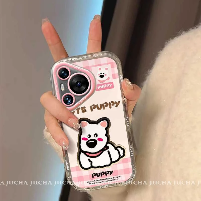 可爱西高地适用苹果16pro手机壳卡通可爱oppofindx8高端小米15