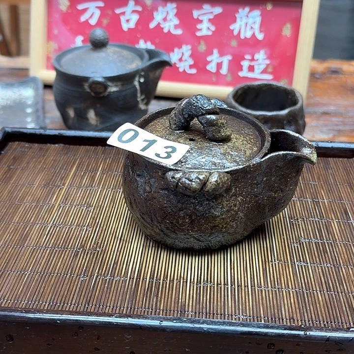 纯手工制作粗陶茶具