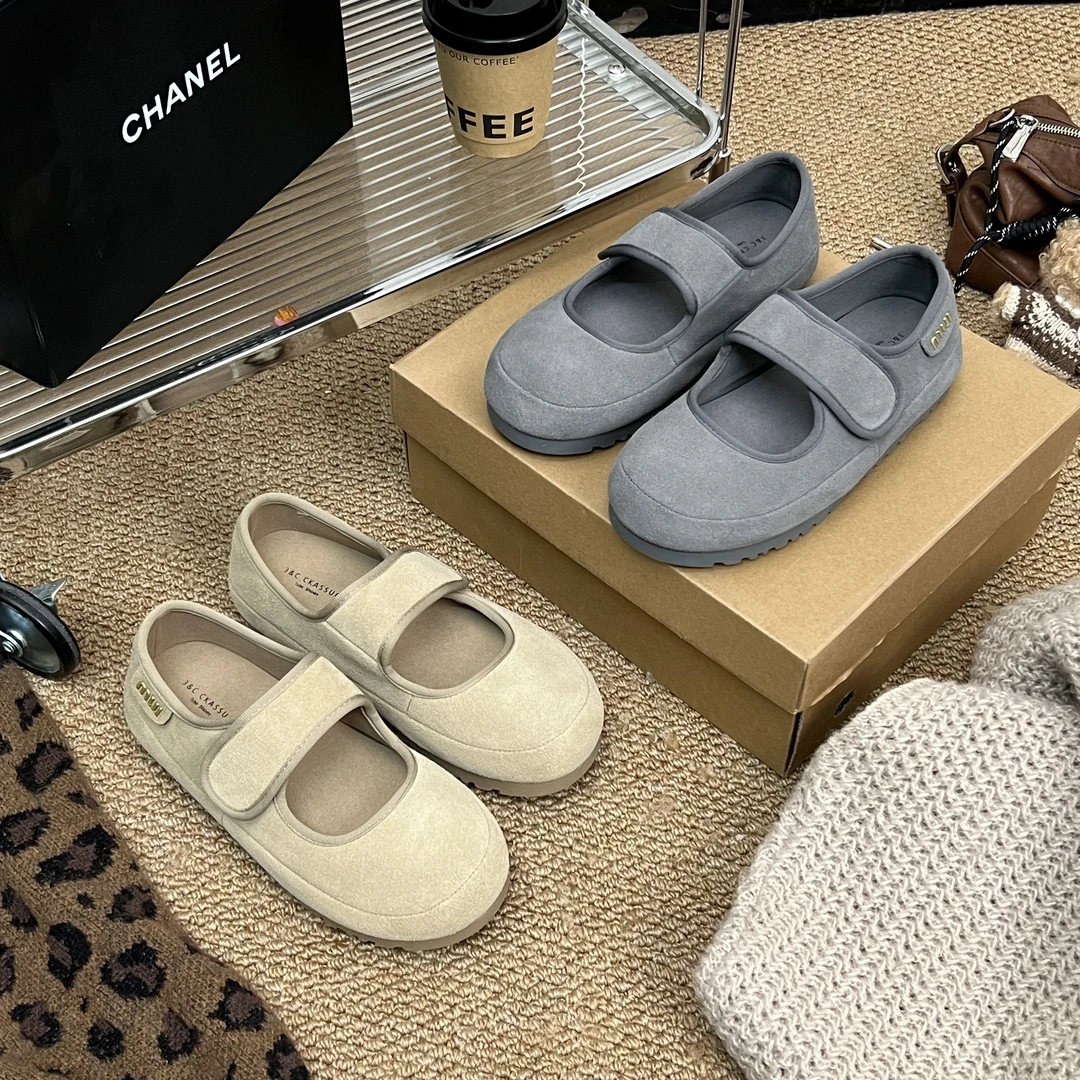 小小苏秋季新款复古舒适百搭圆头系带休闲勃肯鞋;XDXA563