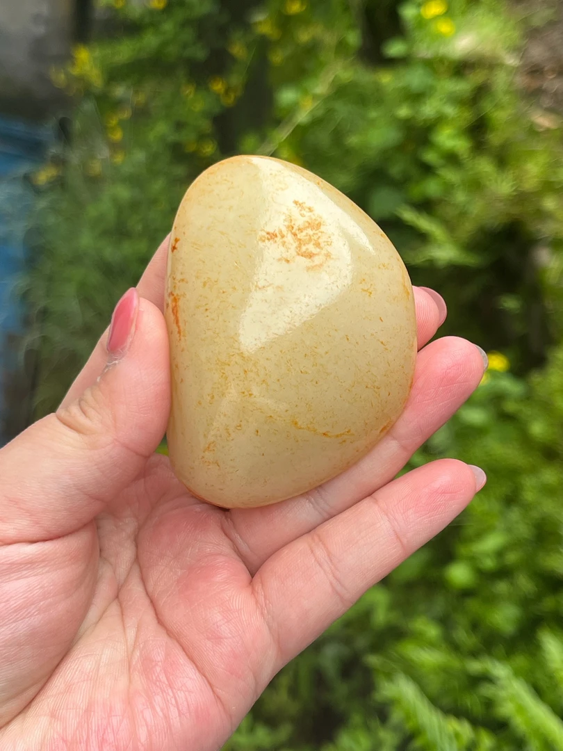 【底价已开价,不议价】142克和田玉撒红皮手把件图文137