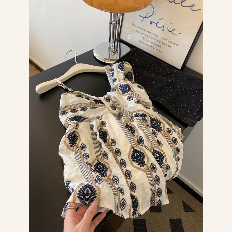 欧若风不规则高级打底洋气吊带背心内搭辣妹无袖法式上衣可外穿