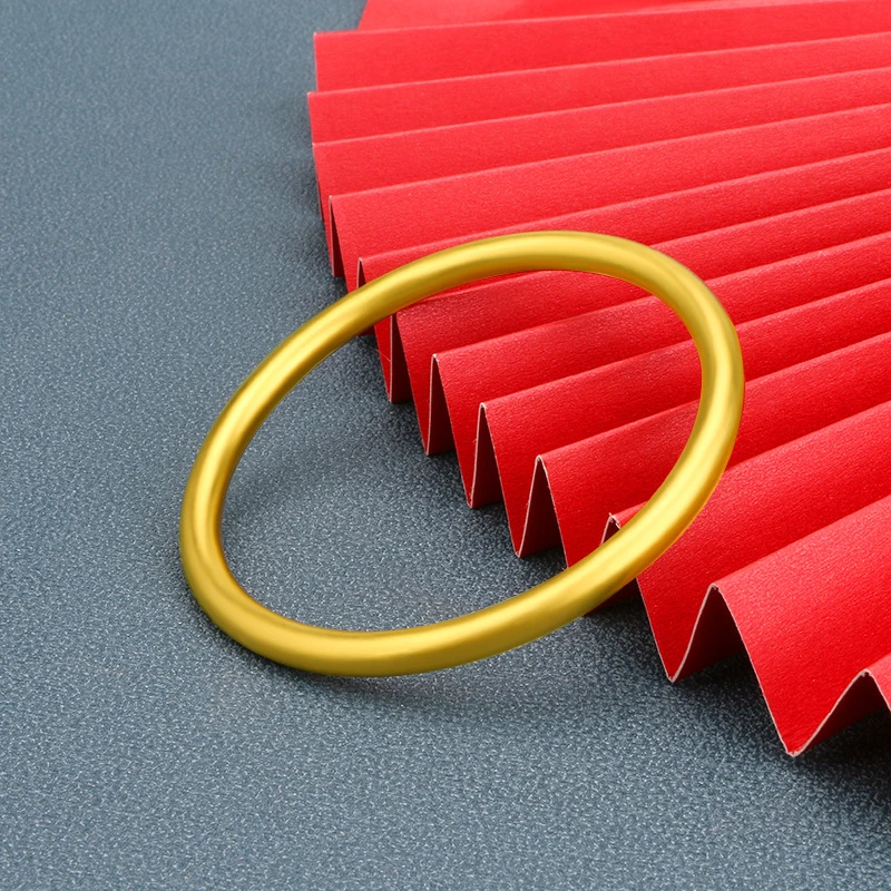 合金手镯 【精工版   爆款古法素圈光面手镯】时尚百搭经典