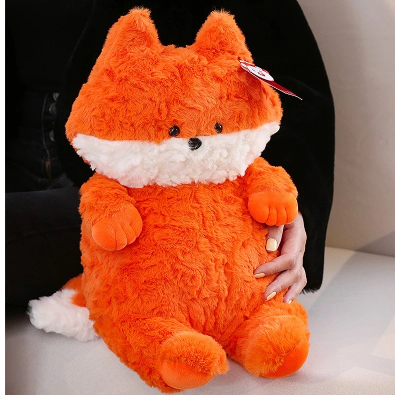 波波娃蓝猫狐狸抱枕呆萌床上睡觉公仔生日礼物毛绒可爱卡通动物