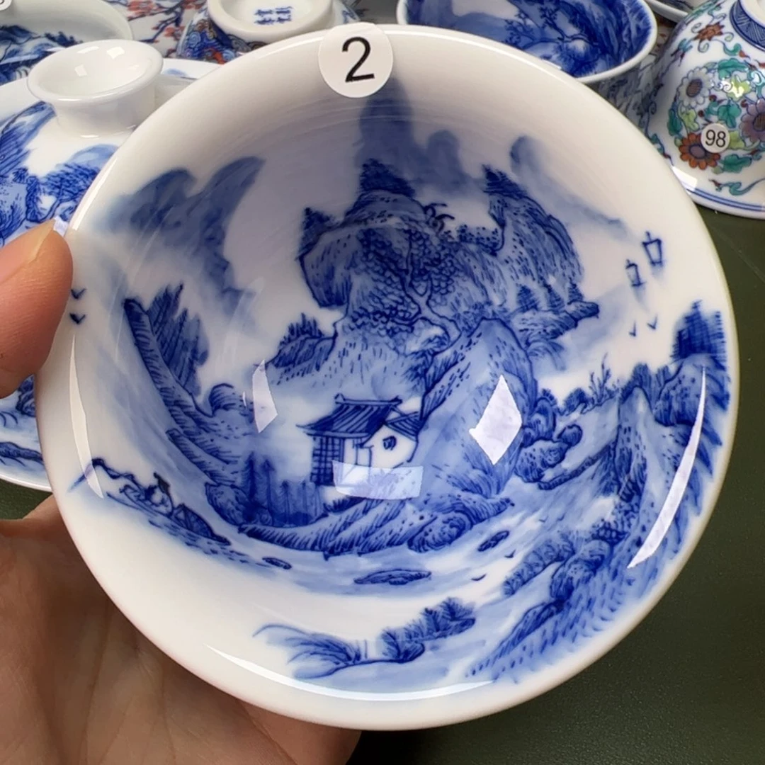 陶瓷景德镇纯手工纯手绘茶具木木2