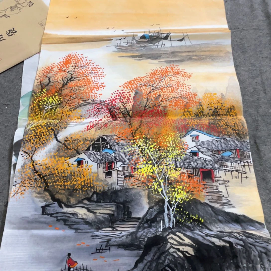 国画国画作品画心一张