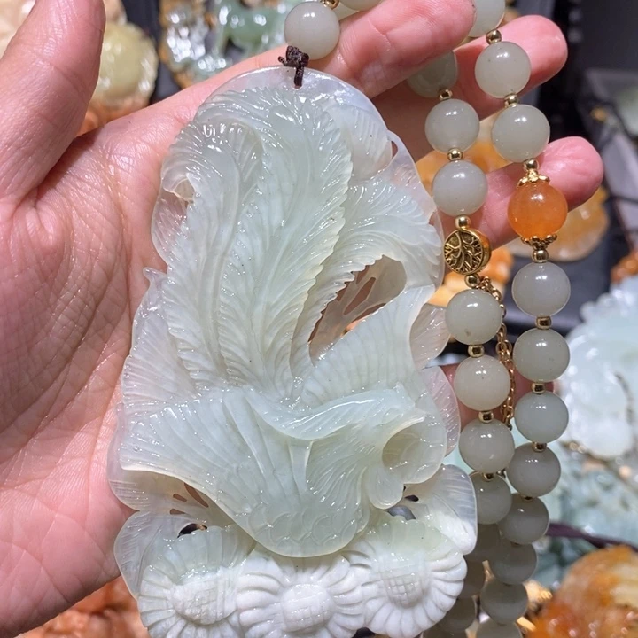 岫玉毛衣链未镶嵌