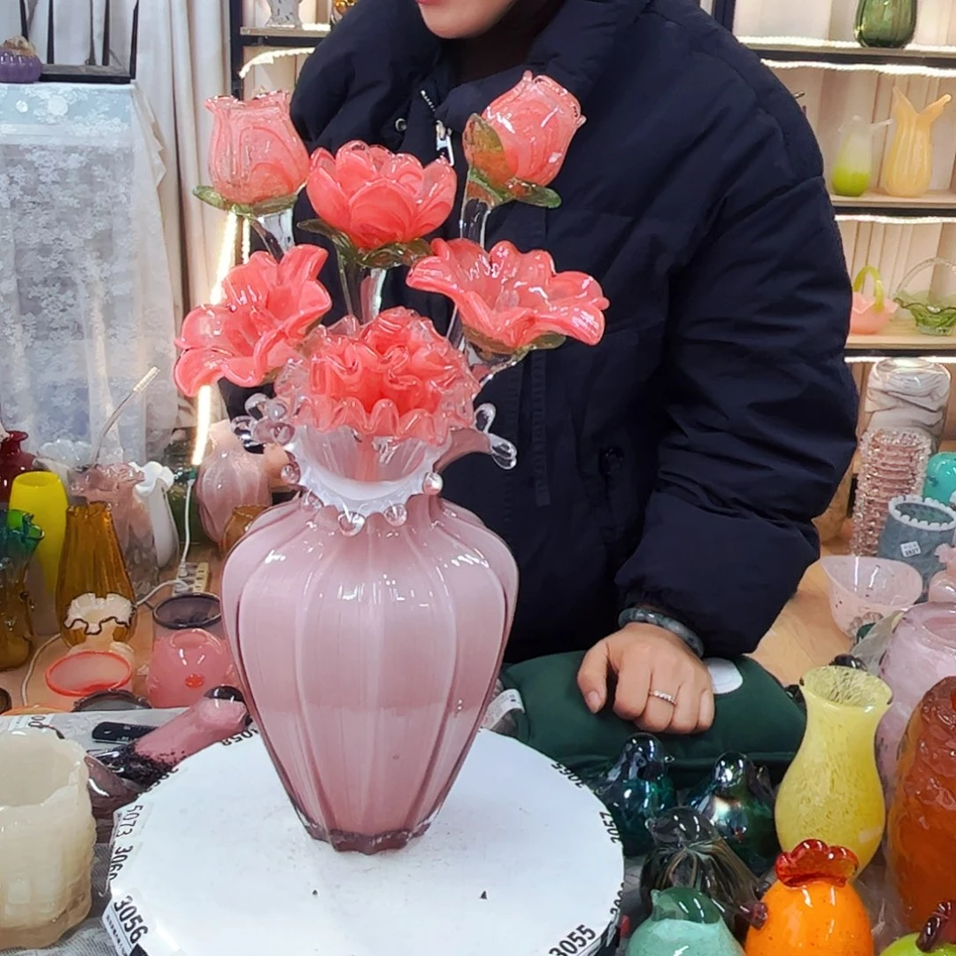 6花1瓶家悦琉璃工艺品