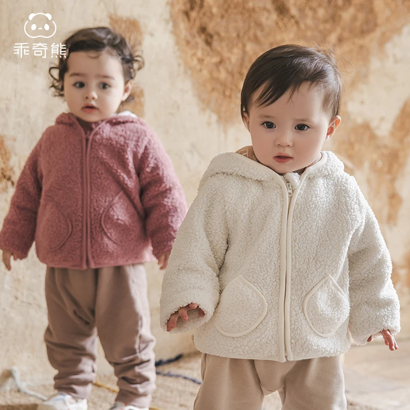 【断码福利】宝宝冬装连帽外套婴儿保暖上衣儿童外穿加厚夹棉衣棉服