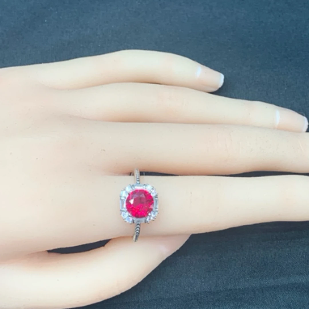 铜合金戒指 精致红刚戒指132