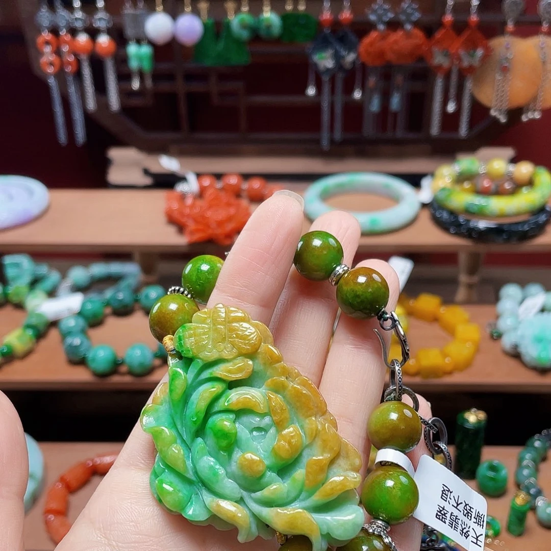 ༄***࿐翡翠未镶嵌手链饰品