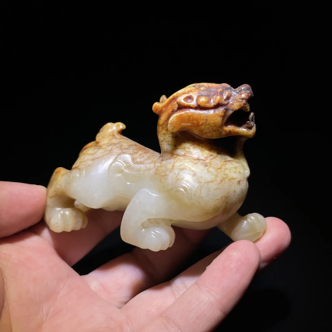 明早期红沁玉兽—HBG12943