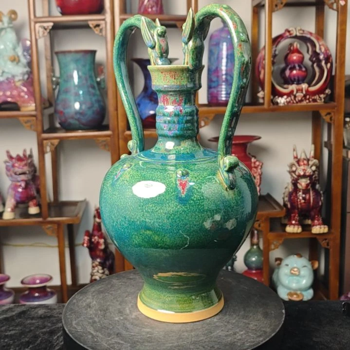 摆件钧瓷摆件神后镇钧瓷