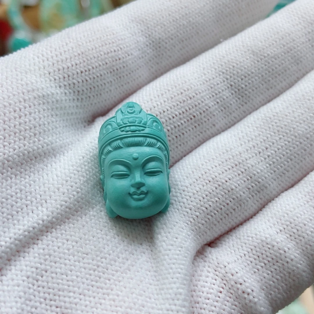 绿松石未镶嵌观音