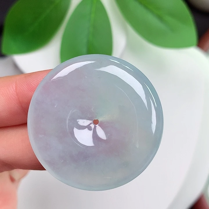 颈饰未镶嵌翡翠平安扣 35.4x5.9mm