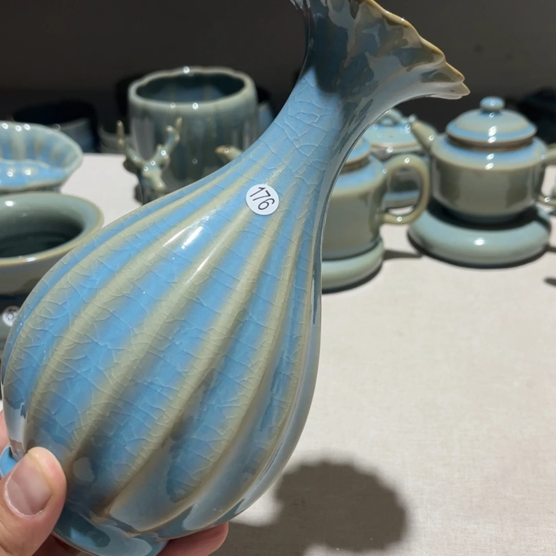【闪购商品】汝州原矿汝瓷天蓝