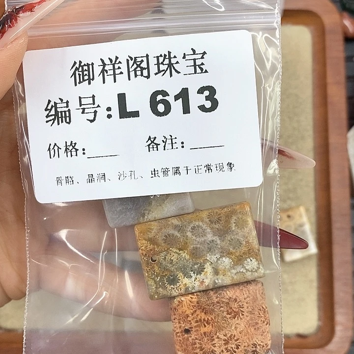 硅化珊瑚（珊瑚玉）颈饰未镶嵌戏*