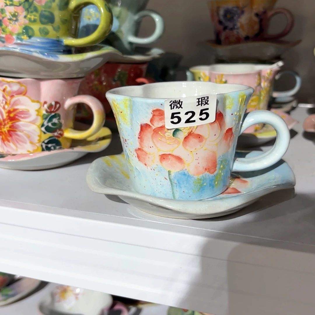 景德镇手绘高温釉下彩陶瓷茶具