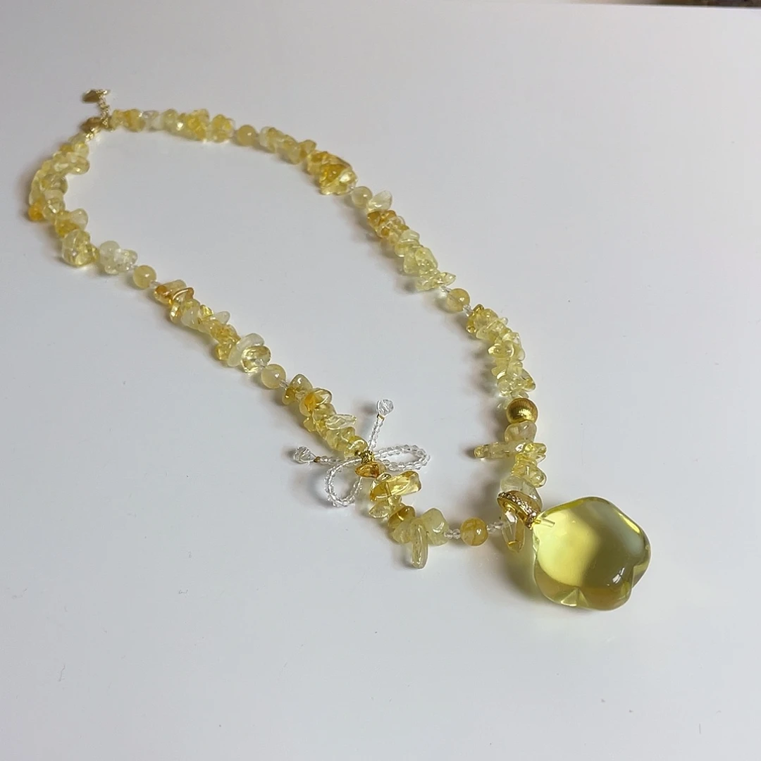 水晶手串未镶嵌项链黄水胖星星