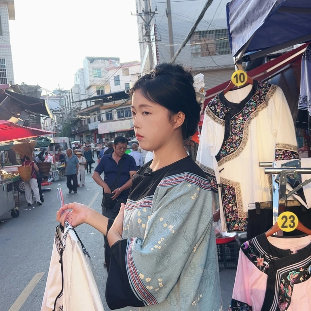 湘西大气长款蓝色