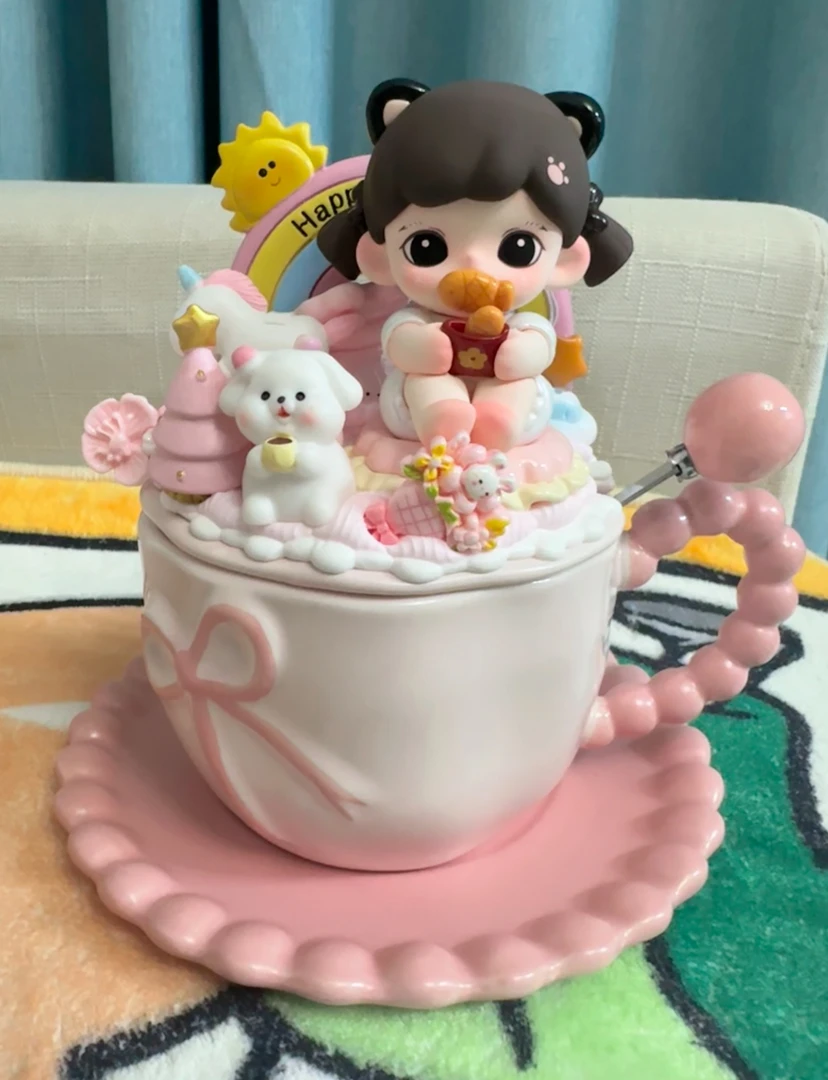 《主播现拆》喵鱼手作DIY奶油胶陶瓷杯