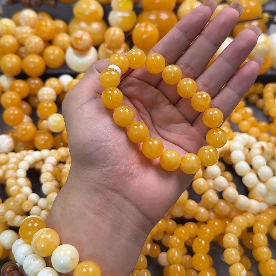 蜜蜡未镶嵌珠宝奇石同料14mm